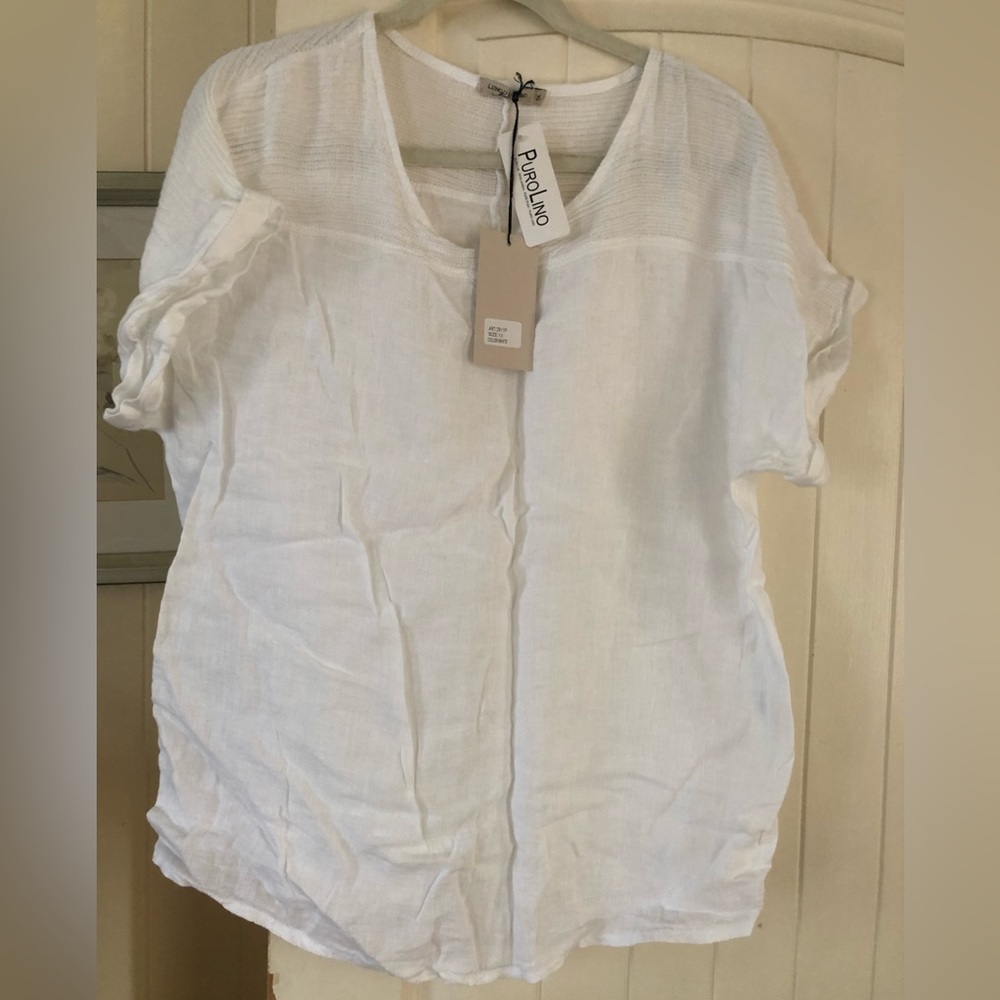 Lungo L’Arno White Linen Top